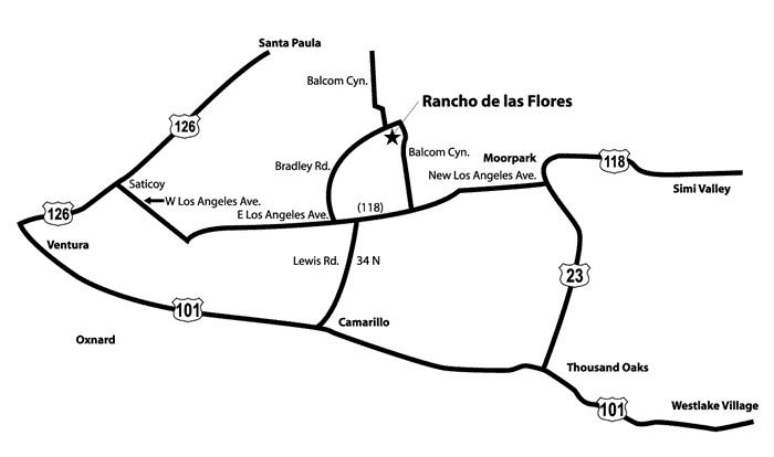 Rancho De Las Flores Map